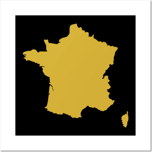 France Map Posters and Art